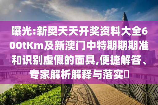 曝光:新奧天天開獎(jiǎng)資料大全600tKm及新澳門中特期期期準(zhǔn)和識(shí)別虛假的面具,便捷解答、專家解析解釋與落實(shí)?